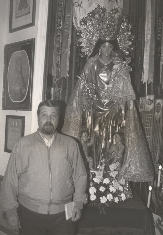 Con la imagen Peregrina en la Real Basílica en 1995